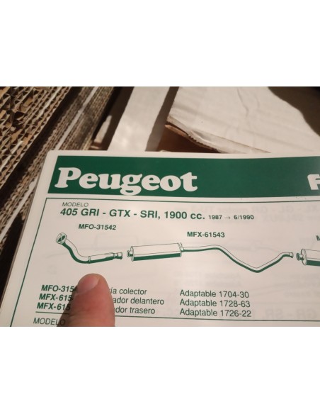 SALIDA COLECTOR PEUGEOT 405 GRI GTX SRI 1900 cc