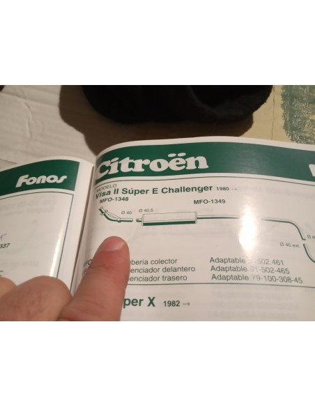 SALIDA COLECTOR ESCAPE CITROEN VISA C-15 Y 104