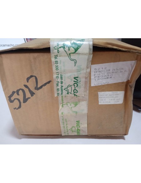 ESPEJO RETROVISOR MANIOBRA CAMION CALEFACTADO 24 VOLTIOS