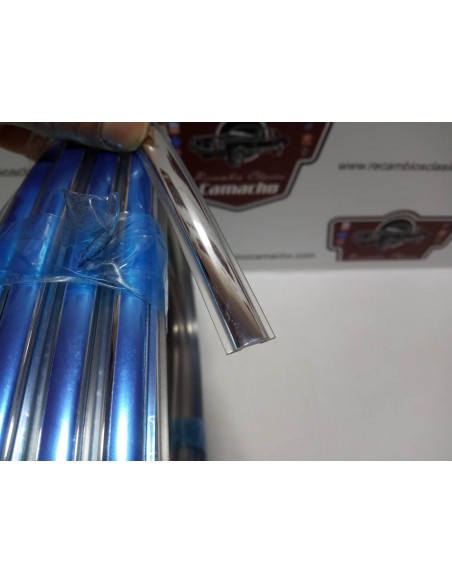JUNQUILLO CROMADO CONTORNO LUNA SEAT 124, 128, 850 ,RENAULT 4,5,6,7 (VENDIDO POR METROS)