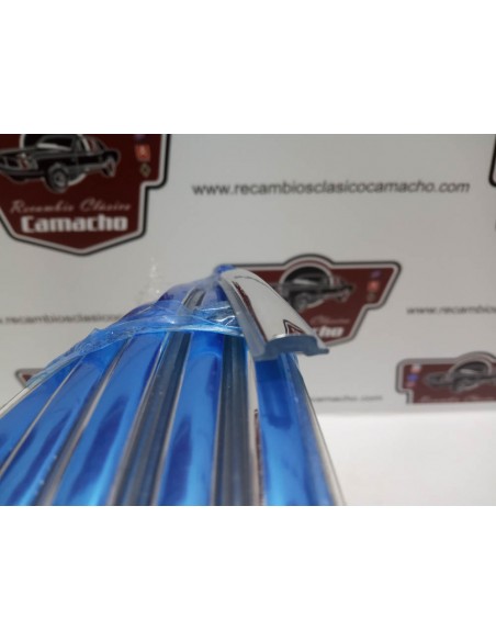 JUNQUILLO CROMADO CONTORNO LUNA SEAT 124, 128, 850 ,RENAULT 4,5,6,7 (VENDIDO POR METROS)