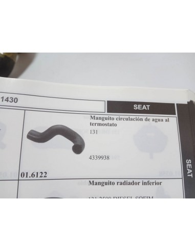 MANGUITO DE TERMOSTATO A RADIADOR SEAT 131