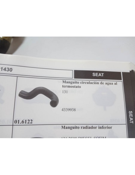 MANGUITO DE TERMOSTATO A RADIADOR SEAT 131