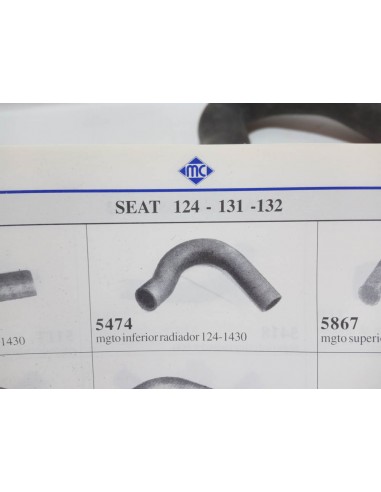 MANGUITO INFERIOR RADIADOR SEAT 124 Y 1430