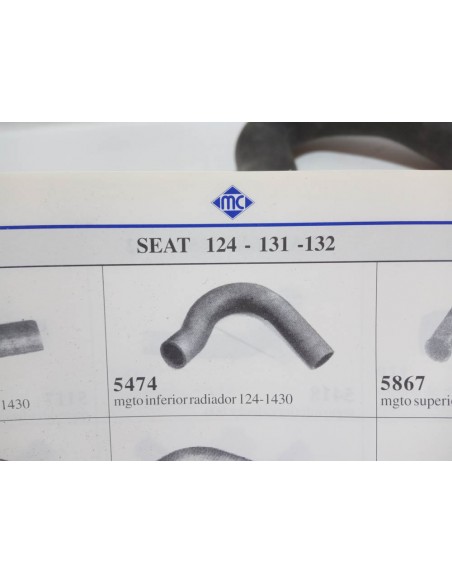 MANGUITO INFERIOR RADIADOR SEAT 124 Y 1430