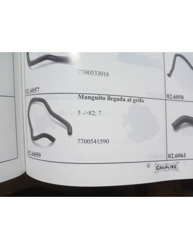 MANGUITO CALEFACCION LLEGADA AL GRIFO RENAULT 5 Y 7