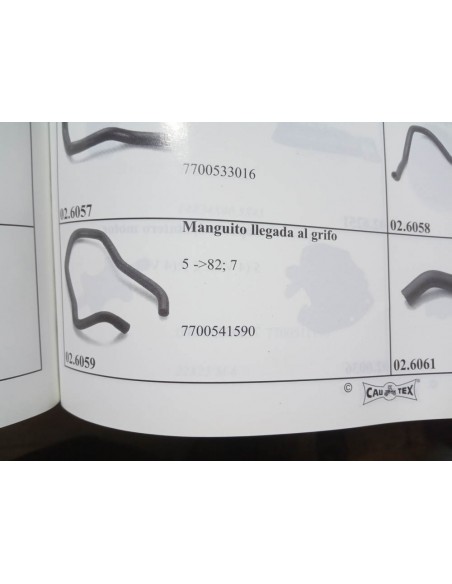 MANGUITO CALEFACCION LLEGADA AL GRIFO RENAULT 5 Y 7