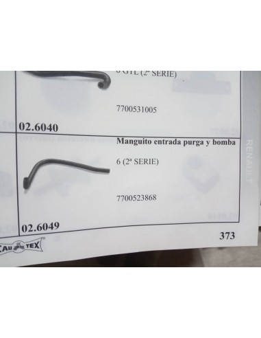 MANGUITO CALEFACCION RENAULT 6 2ª SERIE