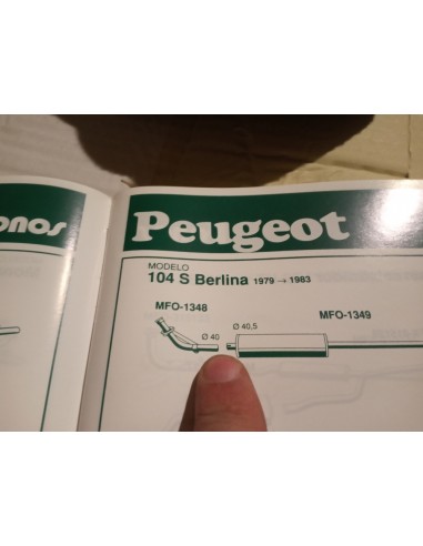 SALIDA COLECTOR ESCAPE CITROEN VISA C-15 Y 104