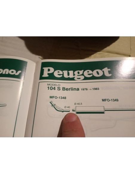 SALIDA COLECTOR ESCAPE CITROEN VISA C-15 Y 104