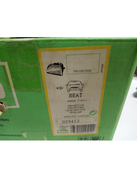 FARO DELANTERO DERECHO SEAT RONDA HALOGENO H4