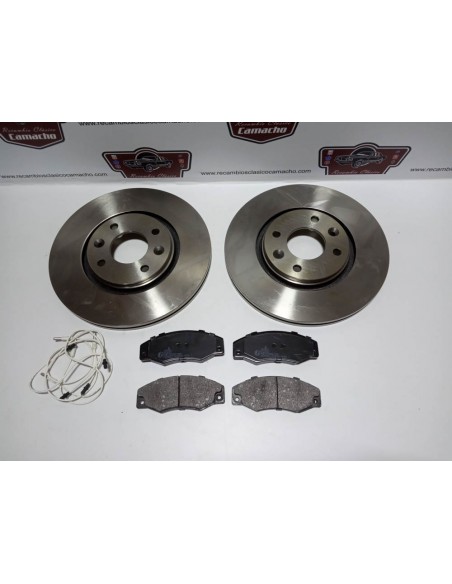 PAREJA DISCO DE FRENO Y PASTILLAS DELANTERAS RENAULT 21