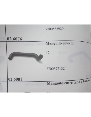 MANGUITO COLECTOR RENAULT 12