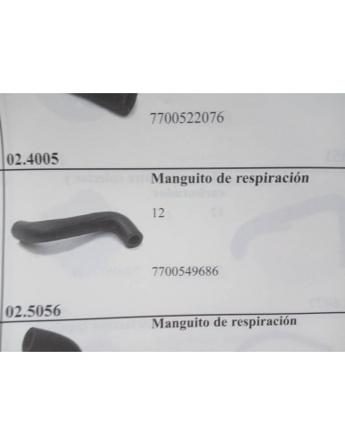 MANGUITO DE RESPIRACION RENAULT 12