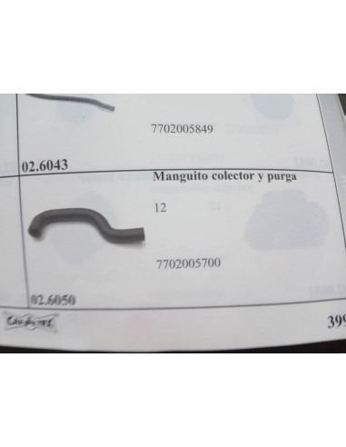 MANGUITO COLECTOR Y PURGA RENAULT 12
