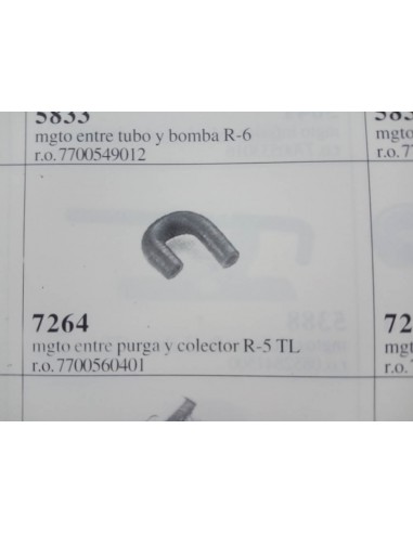 MANGUITO DE COLECTOR A PURGA RENAULT 5 TL