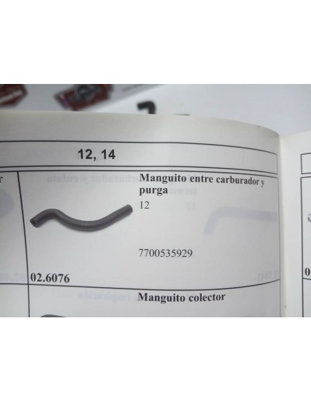 MANGUITO CARBURADOR A PURGA RENAULT 12