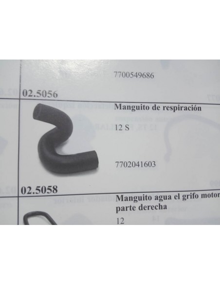 MANGUITO DE RESPIRACION RENAULT 12 S