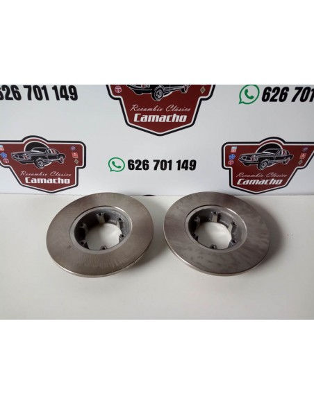 PAREJA DISCO FRENO RENAULT 4 ,5,6,7,12