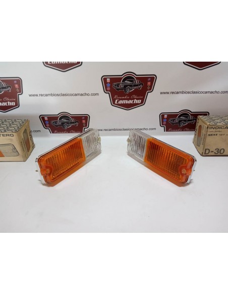 PAREJA PILOTO DELANTERO SEAT 127 CROMADO BICOLOR (GEMO)