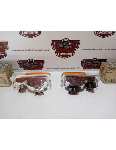 PAREJA PILOTO DELANTERO SEAT 127 CROMADO BICOLOR (GEMO)