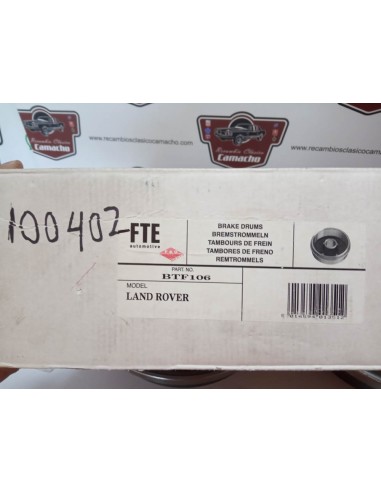 PAREJA TAMBOR DE FRENO TRASERO LAND ROVER SANTANA 90 Y 110