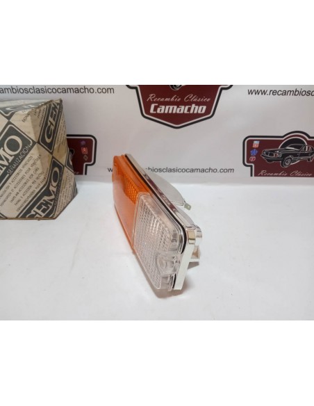 PILOTO DELANTERO DERECHO SEAT 127 BASE CROMADA TULIPA BICOLOR