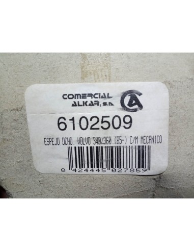 ESPEJO RETROVISOR DERECHO VOLVO 340 Y 360 MANUAL (A PARTIR DEL 85)