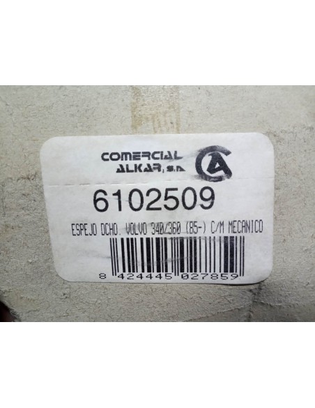 ESPEJO RETROVISOR DERECHO VOLVO 340 Y 360 MANUAL (A PARTIR DEL 85)