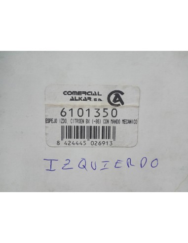 ESPEJO RETROVISOR IZQUIERDO CITROEN BX (HASTA 87)