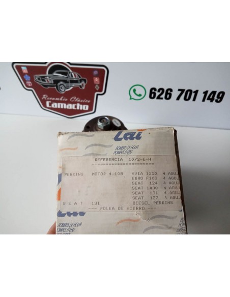 BOMBA AGUA MOTOR PERKINS 4.108 EBRO AVIA SEAT