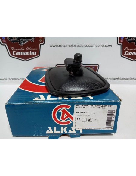 ESPEJO RETROVISOR INDUSTRIAL RECTANGULAR CON ROTULA CAMION O TRACTOR