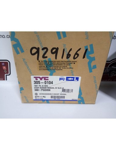 ESPEJO RETROVISOR IZQUIERDO CITROEN C-25,FIAT DUCATO Y PEUGEOT J5