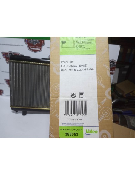 RADIADOR REFRIGERACION MOTOR SEAT PANDA Y MARBELLA (DEL 86 AL 96)