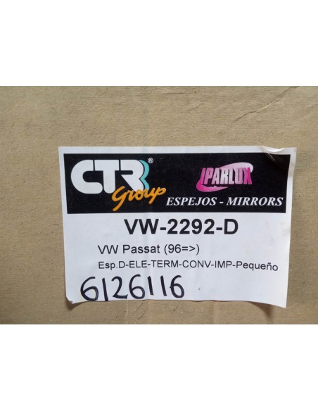 ESPEJO RETROVISOR DERECHO VW PASSAT (A PARTIR DEL 96)