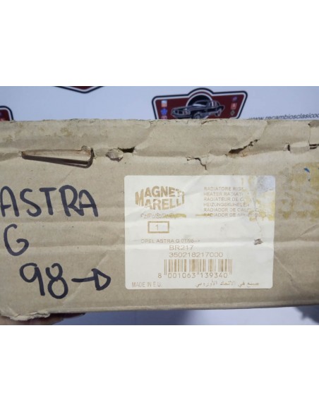 RADIADOR CALEFACCION OPEL ASTRA G (DESDE 1/98)
