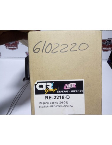 ESPEJO RETROVISOR DERECHO RENAULT MEGANE SCENIC (DEL 96 A 2003)