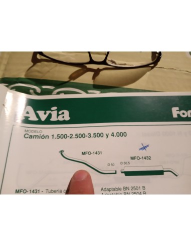 SALIDA COLECTOR ESCAPE AVIA 1500 2500 3500 Y 4000