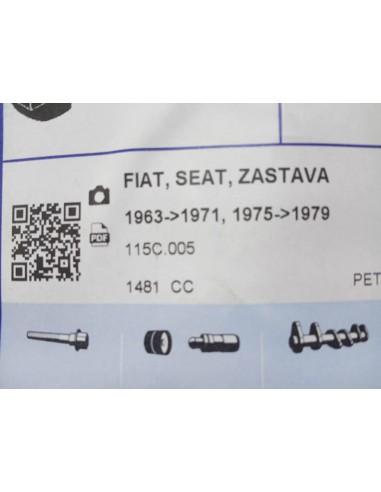 JUEGO DE JUNTAS MOTOR COMPLETO SEAT 1500 GASOLINA