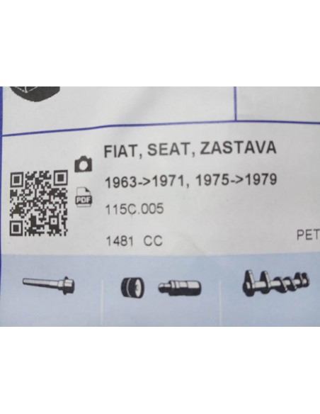 JUEGO DE JUNTAS MOTOR COMPLETO SEAT 1500 GASOLINA