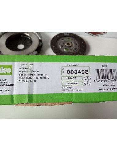 KIT EMBRAGUE RENAULT FUEGO,18,20,25, 30 TURBO DIESEL