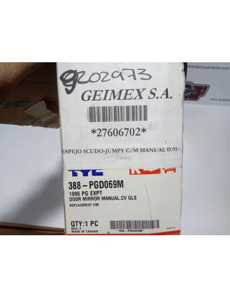 ESPEJO RETROVISOR DERECHO SCUDO,EXPERT Y JUMPY (A PARTIR DEL 96)