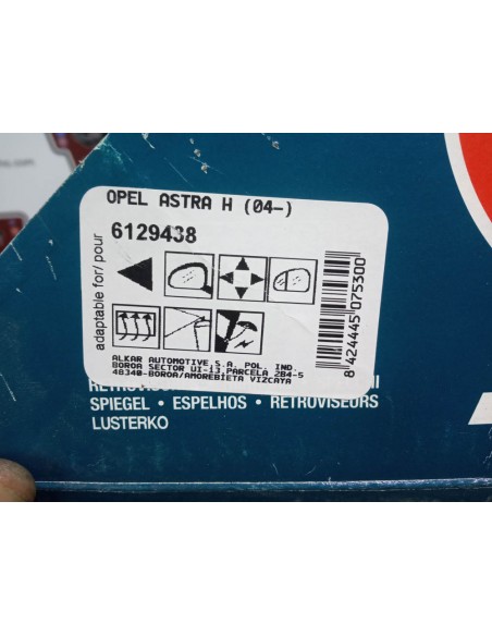 ESPEJO RETROVISOR IZQUIERDO OPEL ASTRA H (A PARTIR DE 2004)