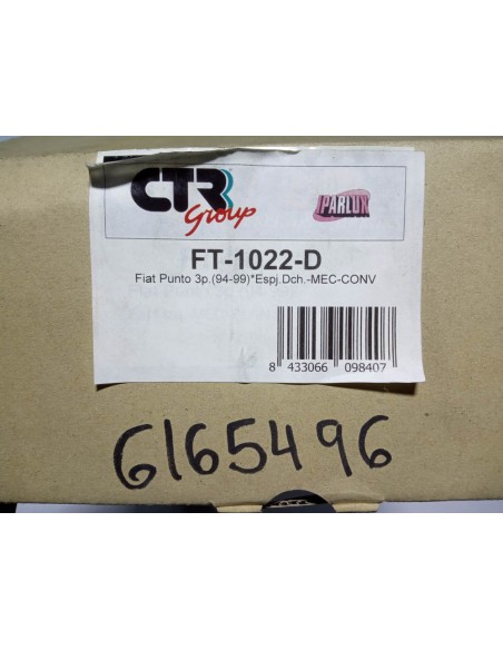 ESPEJO RETROVISOR DERECHO FIAT PUNTO 3P (DEL 94 AL 99)