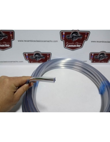 JUNQUILLO CROMADO CONTORNO LUNA RENAULT 4,8 Y SIMCA 1000 Y 1200 (VENDIDO POR METROS)