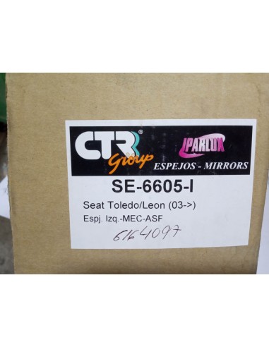 ESPEJO RETROVISOR IZQUIERDO SEAT TOLEDO Y LEON (MANUAL)