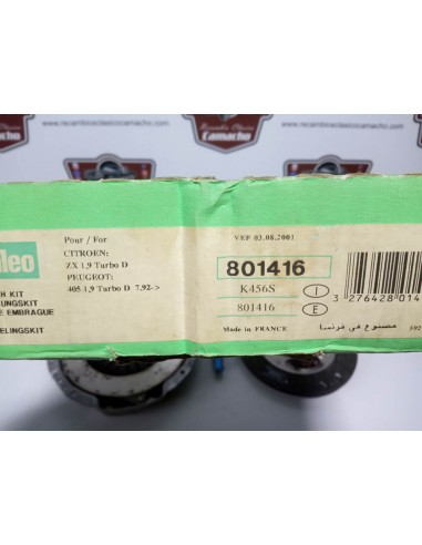 KIT DE EMBRAGUE CITROEN XANTIA,XSARA ,ZX Y PUEGEOT 306,405 Y 406 1.9 TD