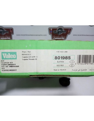 KIT DE EMBRAGUE RENAULT CLIO,LAGUNA,MEGANE,SCENIC (GASOLINA)