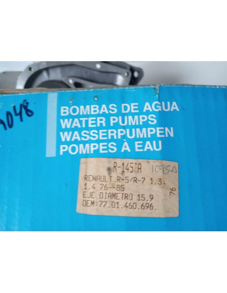 BOMBA DE AGUA RENAULT 5 1.3 Y 1.4 AUTOMATICO