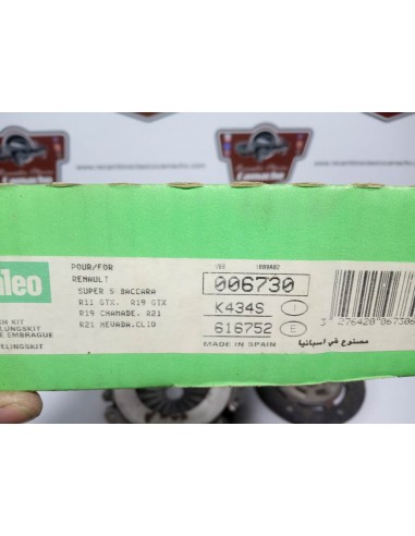 KIT DE EMBRAGUE RENAULT 9 , 11 ,SUPER 5 ,19,21,CLIO MOTOR 1.7 GASOLINA
